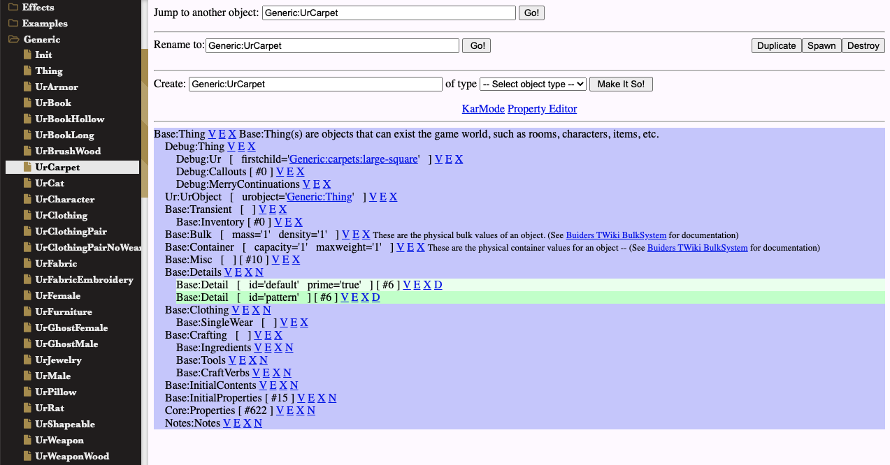 The Tree of WOE browser interface